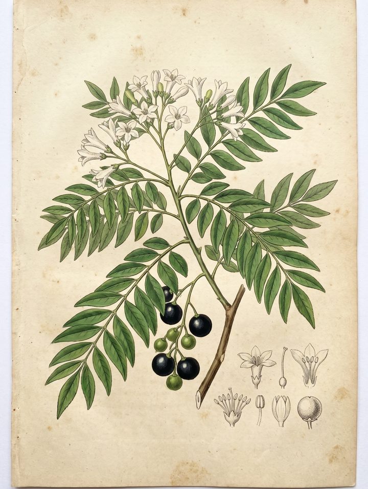 Curry Leaf botanical plate