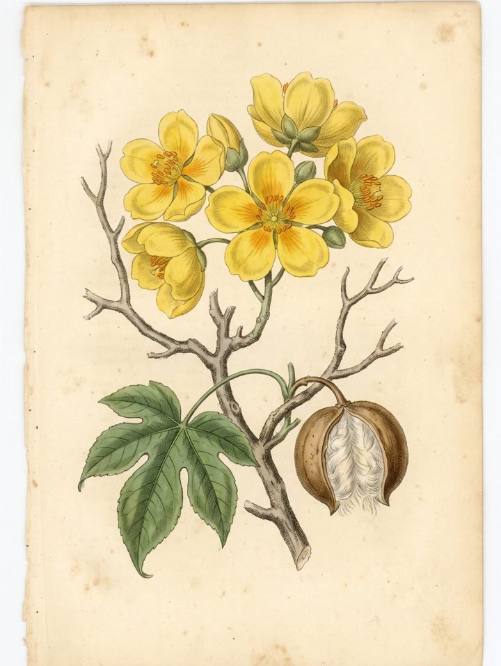 Poroporo botanical plate